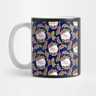 Australian Native Flowers Christmas Pattern Mug